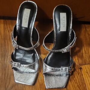 Steven sliver heels